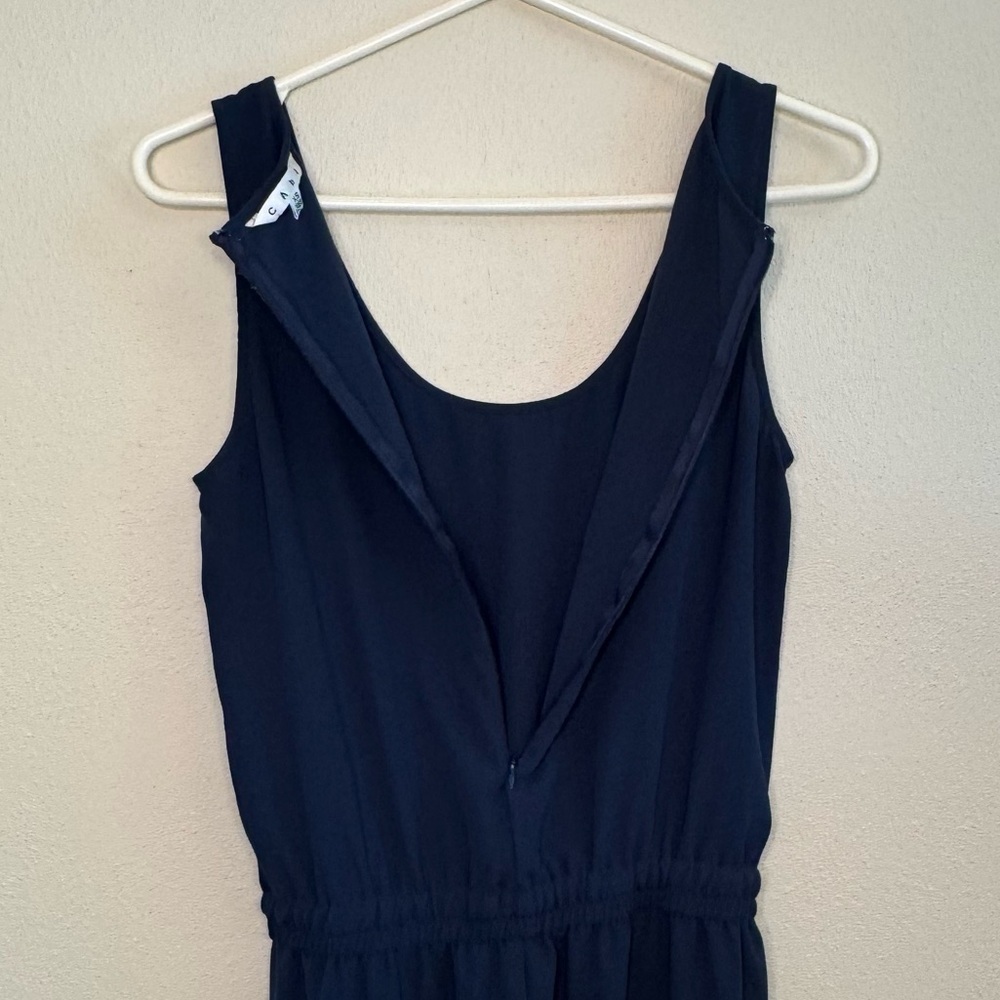 CAbi Navy Elastic Waist Sleeveless Jumpsuit - Picture 8 of 16